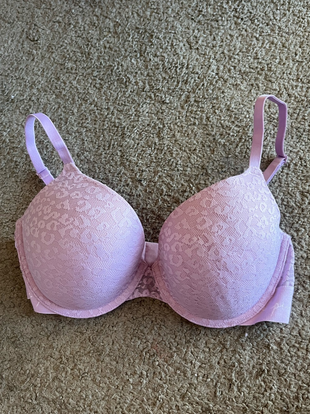 VS pink cheetah push up bra